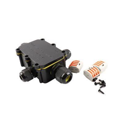 Vodotesná 4-cestná káblová spojka s vnútorným Wago konektorom, IP68