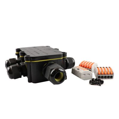 Vodotesná 5-cestná káblová spojka s vnútorným Wago konektorom, IP68