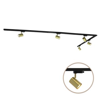 Kovový 1-fázový koľajnicový svetelný systém mosadzný, Elena