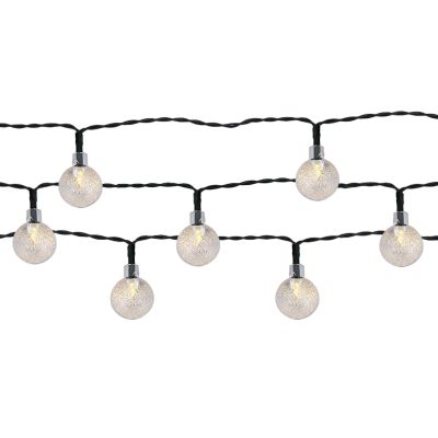Solárne záhradné osvetlenie so šnúrou 30 LED teplá biela