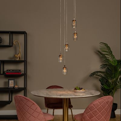 Priehľadné visiace svietidlo moderné, Berliane, 4 W, LED 2700 K