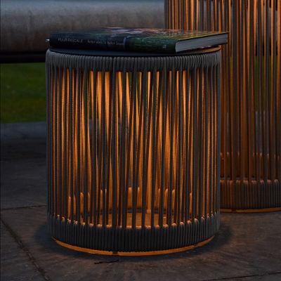 Taupeová nabíjateľná stojaca lampa moderná, Pingi, 3 W, LED 3000 K, IP44, s 3-stupňovým stmievačom