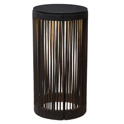 Čierna nabíjateľná stojaca lampa moderná, Pingi, 3 W, LED 3000 K, IP44, s 3-stupňovým stmievačom