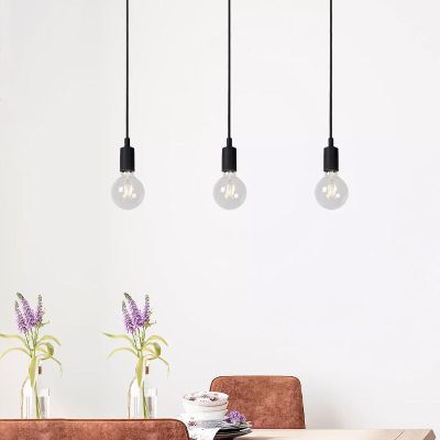 Čierne visiace svietidlo moderné, Fix