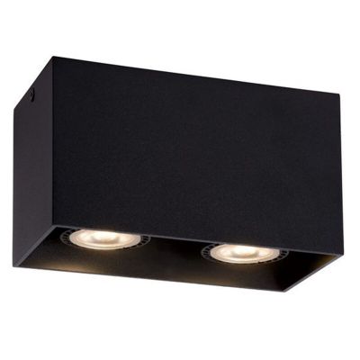 Čierne prisadené stropné svietidlo moderné, Raina