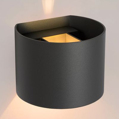 Sivé up down nástenné svietidlo moderné, Xio