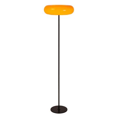Oranžová stojaca lampa retro, Sentino, s vypínačom