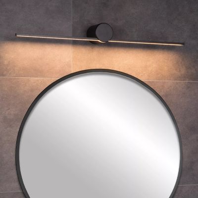 Čierne nástenné svietidlo moderné, Mizar, 6 W, LED 2700 K, IP44