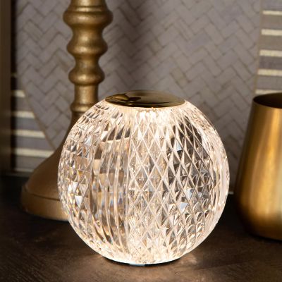 Priehľadná stolová lampa moderná, Cintra, 1,5 W, LED 2700 K, s 3-stupňovým stmievačom