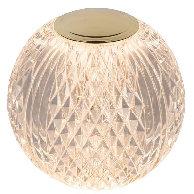 Priehľadná stolová lampa moderná, Cintra, 2 W, LED 2700 K, s 3-stupňovým stmievačom