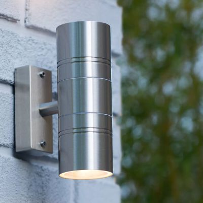 Chrómové up down nástenné svietidlo moderné, Arne, IP44