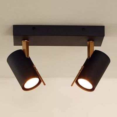 Čierne stropné bodové svetlo moderné, Grony