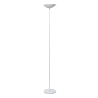 Biela stojaca lampa na čítanie moderná, Zenith, 20 W, LED 3000 K, s dotykovým stmievačom