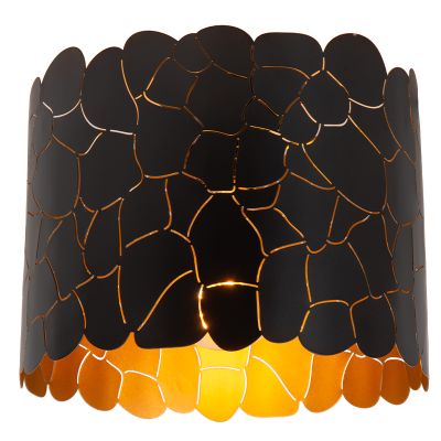 Čierne stropné svietidlo moderné, Almelo