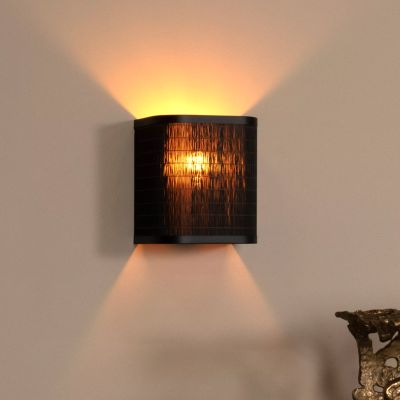 Bambusové nástenné svietidlo čierne, Tagalog