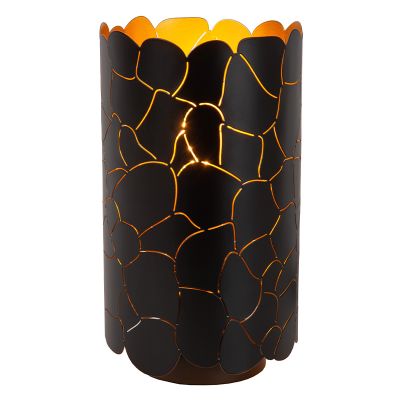 Čierna stolová lampa moderná, Almelo, s vypínačom