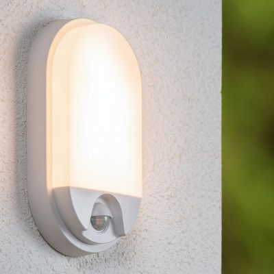 Biele nástenné svetlo do kúpeľne moderné, Hups Ir, 10 W, LED 3000 K, IP54