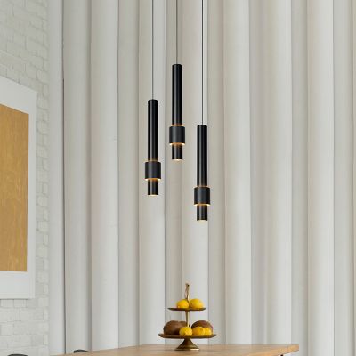 Čierne visiace svietidlo moderné, Margary, 4 W, LED 2700 K