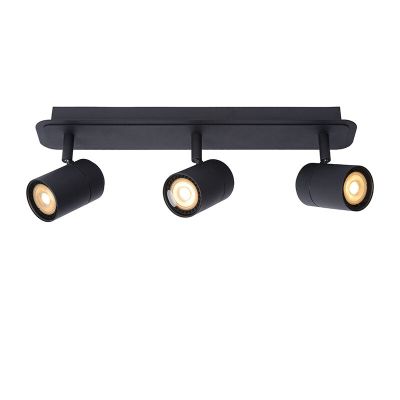 Čierne stropné bodové svetlo do kúpeľne moderné, Lennert, IP44