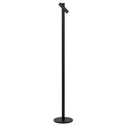 Čierna nabíjateľná stojaca lampa moderná, Antrim, 2,2 W, LED 2700 K, IP54, s dotykovým stmievačom