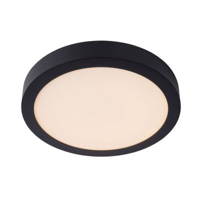 Čierna stropná lampa moderná, Brice, 30 W, LED 3000 K, IP44