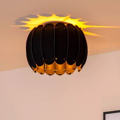 Čierna stropná lampa moderná, Spencer