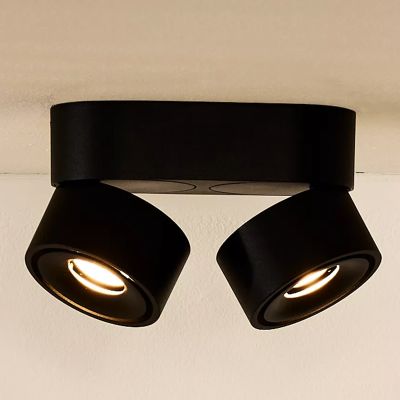 Čierne stropné bodové svetlo moderné, Yumiko, 8 W, LED 2700 K