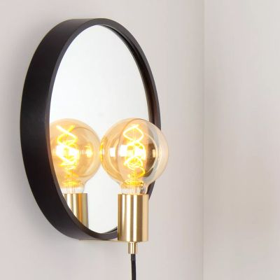 Čierne svetlo nad zrkadlo rustikálne, Reflex, s vypínačom