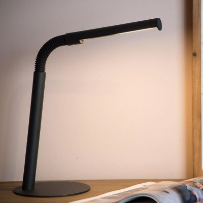 Čierna lampa na písací stôl moderná, Gilly, 3 W, LED 2700 K, s vypínačom