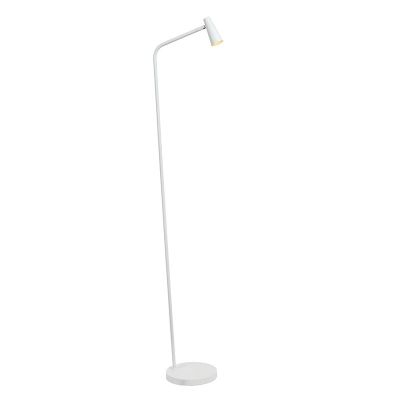 Biela nabíjateľná stojaca lampa moderná, Stirling, 3 W, LED 2700 K, s dotykovým stmievačom