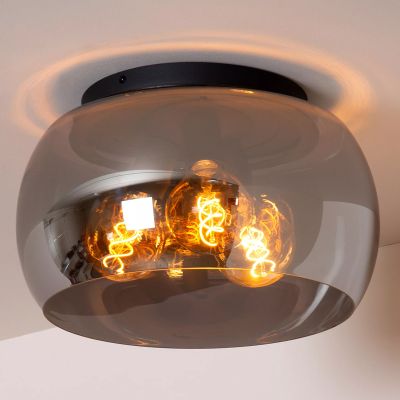 Sivá stropná lampa moderná, Olivia