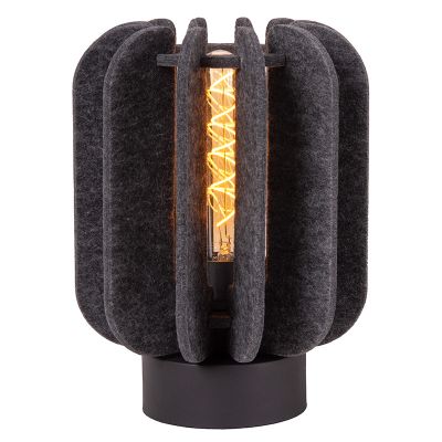 Sivá stolová lampa moderná, Rafal, s vypínačom