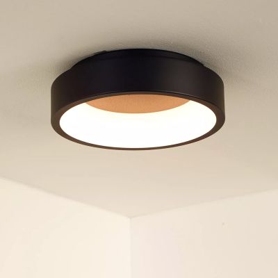 Čierna stropná lampa moderná, Talowe, 20 W, LED 3000 K