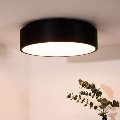 Čierna stropná lampa moderná, Talowe, 30 W, LED 3000 K
