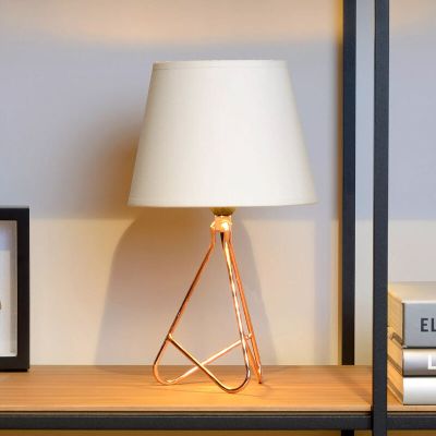 Medená stolová lampa moderná, Gitta, s vypínačom