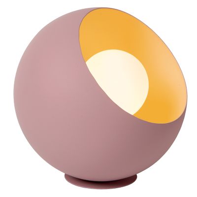 Ružová stolová lampa moderná, Doredos, s vypínačom