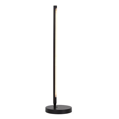 Čierna stolová lampa moderná, Finan, 9 W, LED 2700 K, s dotykovým stmievačom