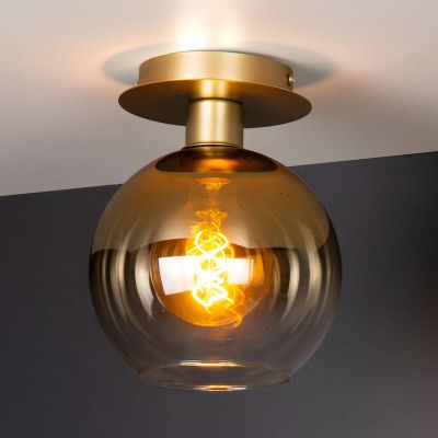Zlatá stropná lampa retro, Marius