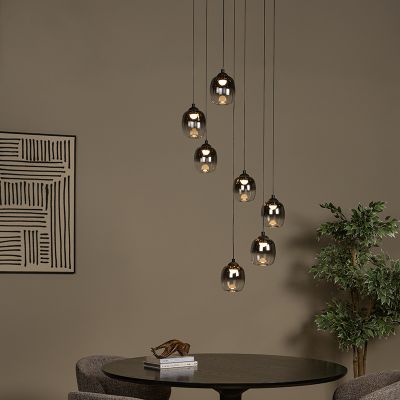 Sivé visiace svietidlo moderné, Tamino, 7 W, LED 3000 K