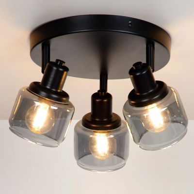 Čierne stropné bodové svetlo klasické, Bjorn