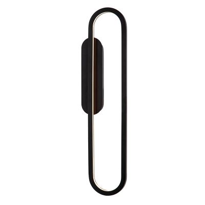 Čierne nástenné svietidlo moderné, Thelma, 22 W, LED dim to warm