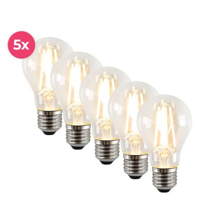 Balenie 5 stmievateľných LED žiaroviek Yona E27 A60, 2700K, 4W