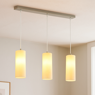 Sklenené visiace svietidlo chrómové, Hatice