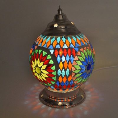 Východná stolová lampa pestrá, Sabri