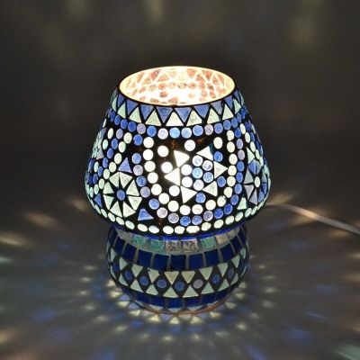 Východná stolová lampa modrá, Rachel