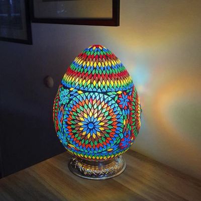 Východná stolová lampa pestrá, Lara