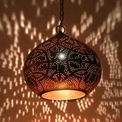 Východné visiace svietidlo zlaté, Noah