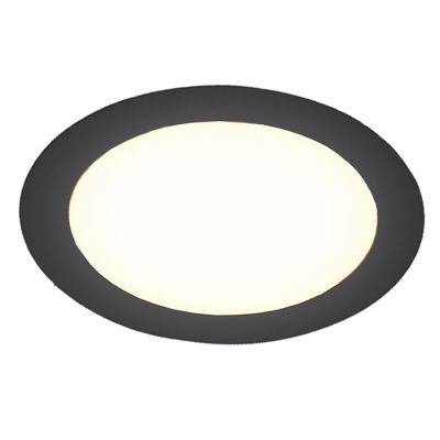 Čierne downlight hliníkové, Umbriel, 24 W, LED 4000 K, IP44