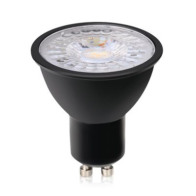 Stmievateľná GU10 LED žiarovka Antonie, čierna, 3W, 3000K