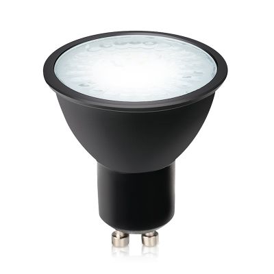 Stmievateľná GU10 LED žiarovka Antonie, čierna, 7W, 4000K